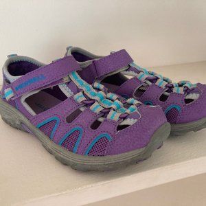 Merrell Girls Waterproof Purple H20 Hiker Sandals - Size 1